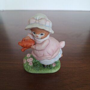 VINTAGE 1992 SCHMID KITTY CUCUMBER GINGER APRIL SHOWERS FIGURINE #31227